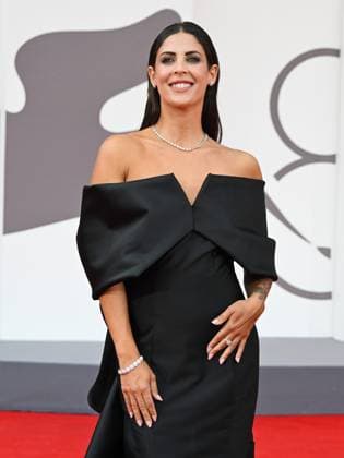 Venice, 82nd Venice International Film Festival 2025 - Evening 3 - Red Carpet for the film After The Hunt - Pictured: Martina Luchena  Copyright: xManuelexMangiarottix xipa-agency.netx xPoolxPhotoxEventsx06x IPA_Agency_IPA63582838