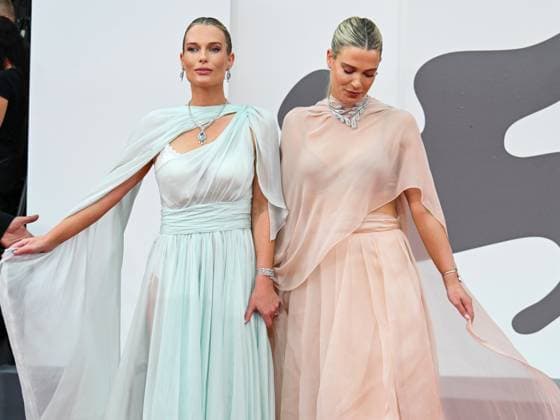 Venice, 82nd Venice International Film Festival 2025 - evening 3 - red carpet of the film After The Hunt - Pictured: Lady Amelia and Eliza Spencer  Copyright: xManuelexMangiarottix xipa-agency.netx xPoolxPhotoxEventsx06x IPA_Agency_IPA63582686