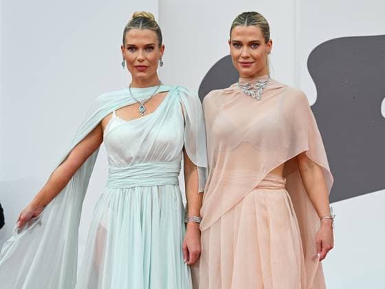 Venice, 82nd Venice International Film Festival 2025 - evening 3 - red carpet of the film After The Hunt - Pictured: Lady Amelia and Eliza Spencer  Copyright: xManuelexMangiarottix xipa-agency.netx xPoolxPhotoxEventsx06x IPA_Agency_IPA63582692
