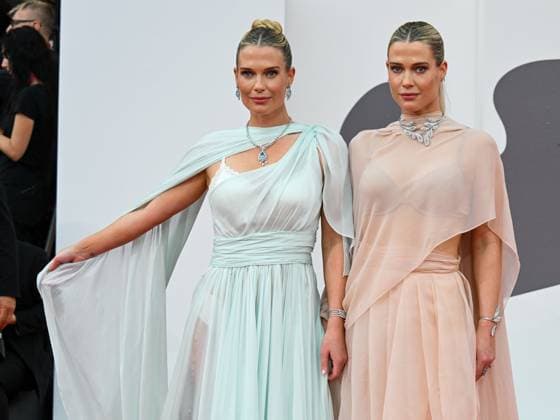 Venice, 82nd Venice International Film Festival 2025 - evening 3 - red carpet of the film After The Hunt - Pictured: Lady Amelia and Eliza Spencer  Copyright: xManuelexMangiarottix xipa-agency.netx xPoolxPhotoxEventsx06x IPA_Agency_IPA63582696