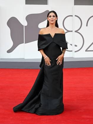 Venice, 82nd Venice International Film Festival 2025 - Evening 3 - Red Carpet for the film After The Hunt - Pictured: Martina Luchena  Copyright: xManuelexMangiarottix xipa-agency.netx xPoolxPhotoxEventsx06x IPA_Agency_IPA63582879