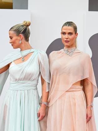 Venice, Italy: Venice, 82nd Venice International Film Festival 2025 - Evening 3 - The red carpet for the film After The Hunt. Pictured are Lady Amelia and Eliza Spencer. Venice Italy  - ZUMAp169 20250829_zea_p169_847 Copyright: xLadyxAmeliaxedxElizaxSpencerx