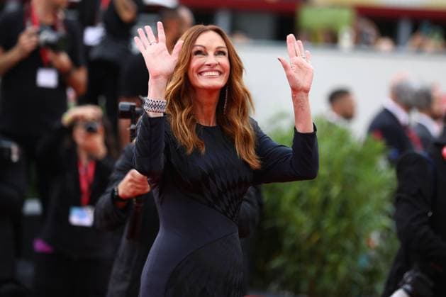 August 29, 2025, Venice, Veneto, Italy: JULIA ROBERTS on the red carpet for the After the Hunt Premiere screening at the 82nd Venice Film Festival at the Venice Lido, Italy. Venice Italy - ZUMAc179 20250829_zep_c179_124 Copyright: xMickaelxChavetx