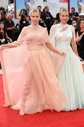 Venice, 82nd Venice International Film Festival 2025 - evening 3 - red carpet of the film After the Hunt Pictured: Lady Amelia Spencer Lady, Lady Eliza Spencer  Copyright: xAlbertoxTerenghi PoolxPhotoxEventsx06x xipa-agency.netx xPoolxPhotoxEventsx06x IPA_Agency_IPA63584599