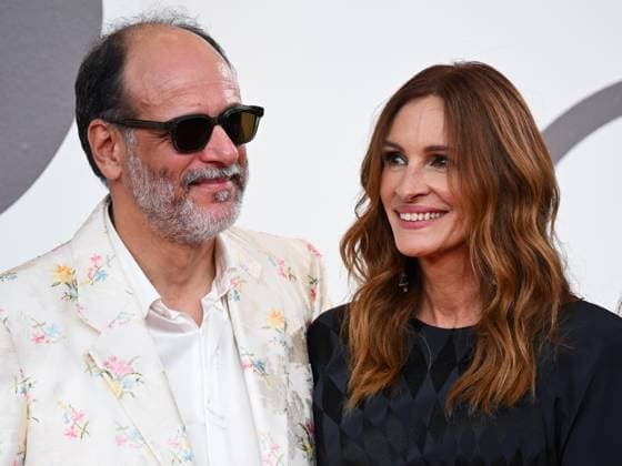 Venice, 82nd Venice International Film Festival 2025 - evening 3 - red carpet of the film After The Hunt - Pictured: Julia Roberts, Luca Guadagnino  Copyright: xManuelexMangiarottix xipa-agency.netx xPoolxPhotoxEventsx06x IPA_Agency_IPA63585521
