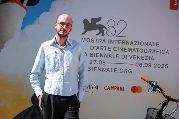 August 29, 2025, Venice, Italy: Jaume Claret Muxart attends the red carpet of the film Estrany Riu (Strange River) at the Sala Darsena during the 82nd Venice Film Festival. Venice Italy - ZUMAs197 20250829_aaa_s197_208 Copyright: xMarcoxBaradax