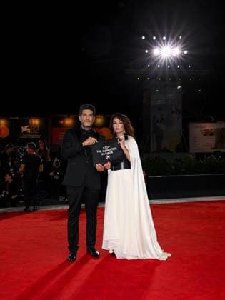 Venice, 82nd Venice International Film Festival 2025 - Evening 3 - Red Carpet for the film Calle Malaga - Pictured: Nabil Ayouch and Maryam Touzani  Copyright: xAlbertoxTerenghix xipa-agency.netx xPoolxPhotoxEventsx06x IPA_Agency_IPA63588303