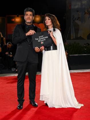 Venice, 82nd Venice International Film Festival 2025 - Evening 3 - Red Carpet for the film Calle Malaga - Pictured: Nabil Ayouch and Maryam Touzani  Copyright: xAlbertoxTerenghix xipa-agency.netx xPoolxPhotoxEventsx06x IPA_Agency_IPA63588330