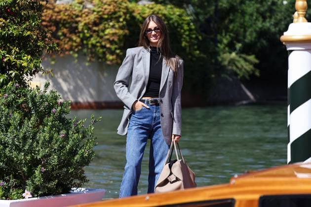 Venice, 82nd Venice International Film Festival - Day 3 - Arrivals at the Hotel Excelsior pier. Pictured: Lorena Rae  Copyright: xAlessandroxBremecx xipa-agency.netx xx IPA_Agency_IPA63594690