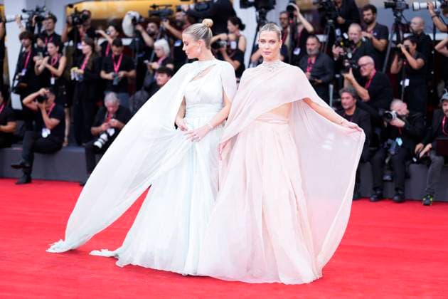 August 29, 2025, Venice Lido, Italy: Lady Eliza Spencer and Lady Amelia Spencer attend the After The Hunt red carpet during the 82nd Venice International Film Festival. Venice Lido Italy - ZUMAs197 20250829_aaa_s197_516 Copyright: xDanielexCifalax