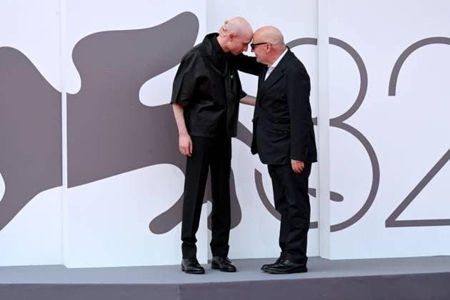 Venice, Italy: Venice, 82nd Venice International Film Festival 2025, - Evening 5 - Red Carpet film: Under the Clouds Pictured: Gianfranco Rosi, Daniel Blumberg Venice Italy  - ZUMAp169 20250830_zea_p169_1008 Copyright: xAlbertoxTerenghi PoolxxEvenx