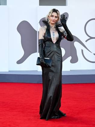 Venice, ITALY: Venice, 82nd Venice International Film Festival 2025 - Evening 4 - Red Carpet of the film Frankenstein. Pictured: Paris Jackson Venice ITALY  - ZUMAp169 20250830_zea_p169_1082 Copyright: xManuelexMangiarottix