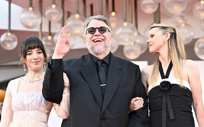 Frankenstein Red Carpet - The 82nd Venice International Film Festival Marisa del Toro, Guillermo del Toro, Kim Morgan during Frankenstein Red Carpet - The 82nd Venice International Film Festival, Venice, Italy 30 August 2025, Credit:Maria Laura Antonelli Avalon Italy, Venice  Copyright: xMariaxLauraxAntonellix xAvalonx 1032703850