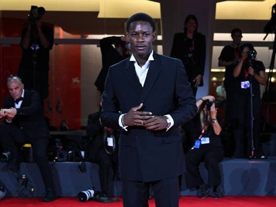Venice, ITALY: Venice, 82nd Venice International Film Festival 2025 - Evening 4 - Red Carpet of the Film Un Prophete (A Prophet: The Series) - Pictured: Mamadou SidibÃ Venice ITALY  - ZUMAp169 20250830_zea_p169_1662 Copyright: xManuelexMangiarottix