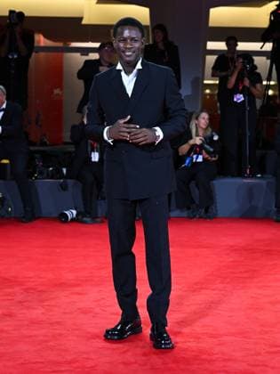 Venice, ITALY: Venice, 82nd Venice International Film Festival 2025 - Evening 4 - Red Carpet of the Film Un Prophete (A Prophet: The Series) - Pictured: Mamadou SidibÃ Venice ITALY  - ZUMAp169 20250830_zea_p169_1689 Copyright: xManuelexMangiarottix