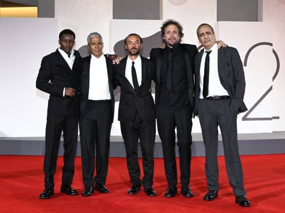 Venice, Italy: Venice, 82nd Venice International Film Festival 2025 - Evening 4 - Red Carpet for the film A Prophet: The Series. Pictured: Mamadou Sidibe, Enrico Maria Artale, Sami Bouajila, Nicolas Peufaillit, Abdel Raouf Dafri Venice Italy  - ZUMAp169 20250830_zea_p169_1650 Copyright: xSimonexComix