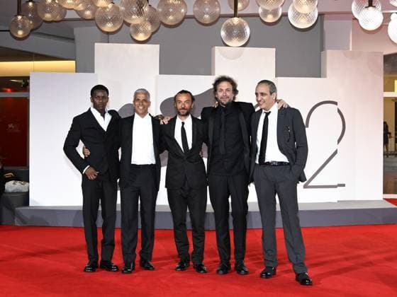 Venice, Italy: Venice, 82nd Venice International Film Festival 2025 - Evening 4 - Red Carpet for the film A Prophet: The Series. Pictured: Mamadou Sidibe, Enrico Maria Artale, Sami Bouajila, Nicolas Peufaillit, Abdel Raouf Dafri Venice Italy  - ZUMAp169 20250830_zea_p169_1687 Copyright: xSimonexComix