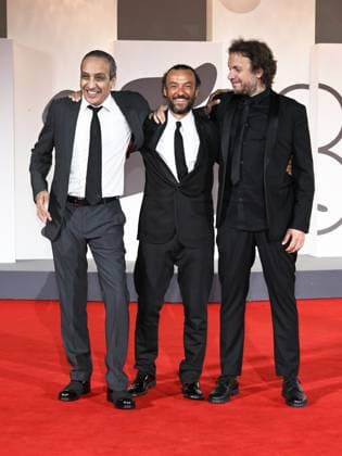 Venice, Italy: Venice, 82nd Venice International Film Festival 2025 - Evening 4 - Red Carpet for the film A Prophet: The Series. Pictured: Nicolas Peufaillit, Enrico Maria Artale, Abdel Raouf Dafri Venice Italy  - ZUMAp169 20250830_zea_p169_1681 Copyright: xSimonexComix