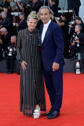 Dominique Lemonier und Alexandre Desplat bei der Premiere des Kinofilms Frankenstein auf der Biennale di Venezia 2025 82. Internationale Filmfestspiele von Venedig im Palazzo del Cinema. Venedig, 30.08.20