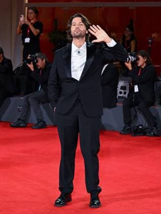 Venice, ITALY: Venice, 82nd Venice International Film Festival 2025 - Evening 4 - Red Carpet for the film The Valley of Smiles - Pictured: Paolo Strippoli Venice ITALY  - ZUMAp169 20250830_zea_p169_1946 Copyright: xManuelexMangiarottix