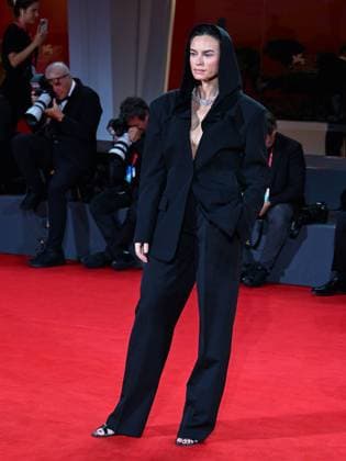 Venice, ITALY: Venice, 82nd Venice International Film Festival 2025 - Evening 4 - Red Carpet for the film The Valley of Smiles - Pictured: Kasia Smutniak Venice ITALY  - ZUMAp169 20250830_zea_p169_1958 Copyright: xManuelexMangiarottix