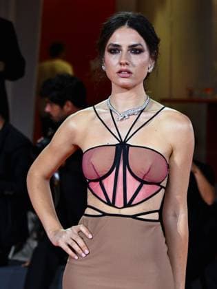 Venice, ITALY: Venice, 82nd Venice International Film Festival 2025 - Evening 4 - Red Carpet for the film The Valley of Smiles - Pictured: Romana Maggiora Vergano Venice ITALY  - ZUMAp169 20250830_zea_p169_2001 Copyright: xManuelexMangiarottix