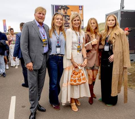 31-08-2025 Zandvoort King Willem-Alexander and Queen Maxima and Princess Alexia and Princess Amalia and Princess Ariane at the F1 Grand Prix of The Netherlands at Circuit Zandvoort. Â  Copyright: xPPEx