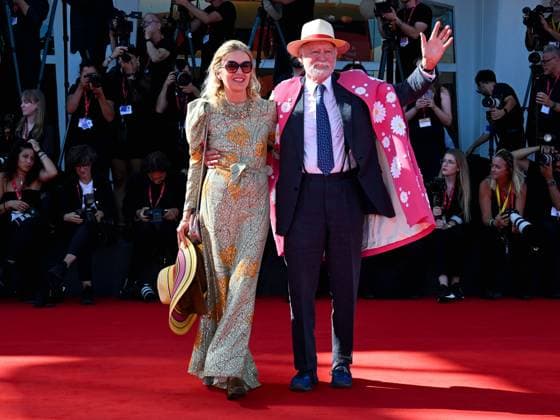 Venice, 82nd Venice International Film Festival 2025 - day 5 - Red Carpet The Wizard Of The Kremlin (Le Mage Du Kremlin) Pictured: Anne Claire Seydoux and Nicolas Seydoux  Copyright: xMaurizioxD Avanzox xipa-agency.netx xMaurizioxDxAvanzox IPA_Agency_IPA63774719
