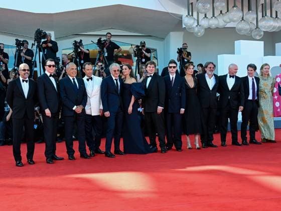 Venice, 82nd Venice International Film Festival 2025 - day 5 - Red Carpet The Wizard Of The Kremlin (Le Mage Du Kremlin) In the photo: cast  Copyright: xMaurizioxD Avanzox xipa-agency.netx xMaurizioxDxAvanzox IPA_Agency_IPA63775419