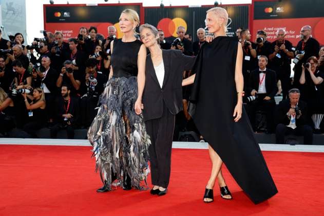 Cate Blanchett, Charlotte Rampling und Vicky Krieps bei der Premiere des Kinofilms Father Mother Sister Brother auf der Biennale di Venezia 2025 82. Internationale Filmfestspiele von Venedig im Palazzo del Cinema. Venedig, 31.08.2025