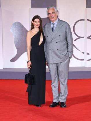 Venice, 82nd Venice International Film Festival 2025 - Evening 5 - Red Carpet The Maestro . Pictured are Andrea Di Stefano and Pauline Jacquard.  Copyright: xAlbertoxTerenghix xipa-agency.netx xPoolxPhotoxEventsx06x IPA_Agency_IPA63793924