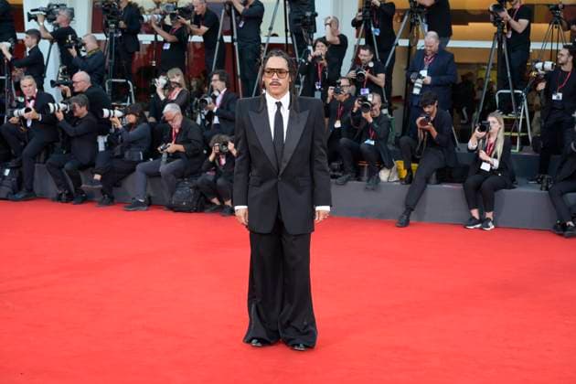 Father Mother Sister Brother red carpet in Venice Lido - 31 Aug 2025 Luca Sabbat attends the red carpet of film Father Mother Brother Sister at 82 Venice Film Festival at Palazzo del cinema. Venice Lido Italy Copyright: xMarioxCartellix xSOPAxImagesx _DSC4604