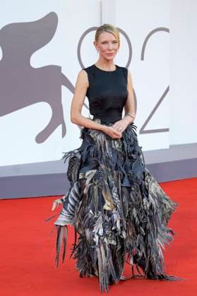 Father Mother Sister Brother red carpet in Venice Lido - 31 Aug 2025 Cate Balnchett attends the red carpet of film Father Mother Brother Sister at 82 Venice Film Festival at Palazzo del cinema. Venice Lido Italy Copyright: xMarioxCartellix xSOPAxImagesx _DSC4694