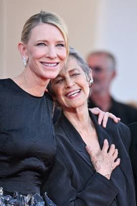Venice Father Mother Sister Brother Premiere AM Cate Blanchett and Charlotte Rampling attending the Father Mother Sister Brother Premiere as part of the 82nd Venice International Film Festival at the Lido in Venice, Italy on August 31, 2025. Photo by Aurore Marechal ABACAPRESS.COM Venice Italy  Copyright: xMarechalxAurore ABACAx