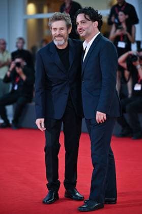 Venice Father Mother Sister Brother Premiere AM Willem Dafoe and Gaston Solnicki attending the Father Mother Sister Brother Premiere as part of the 82nd Venice International Film Festival at the Lido in Venice, Italy on August 31, 2025. Photo by Aurore Marechal ABACAPRESS.COM Venice Italy  Copyright: xMarechalxAurore ABACAx