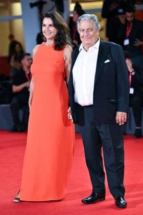 Venice Father Mother Sister Brother Premiere AM Christian Clavier and Isabelle de Araujo attending the Father Mother Sister Brother Premiere as part of the 82nd Venice International Film Festival at the Lido in Venice, Italy on August 31, 2025. Photo by Aurore Marechal ABACAPRESS.COM Venice Italy  Copyright: xMarechalxAurore ABACAx
