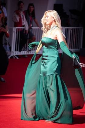 August 31, 2025, Venice, Italy: A guest attends The Wizard of the Kremlin red carpet during The 82nd Venice International Film Festival. Venice Italy - ZUMAs197 20250831_aaa_s197_278 Copyright: xLoredanaxSangiulianox