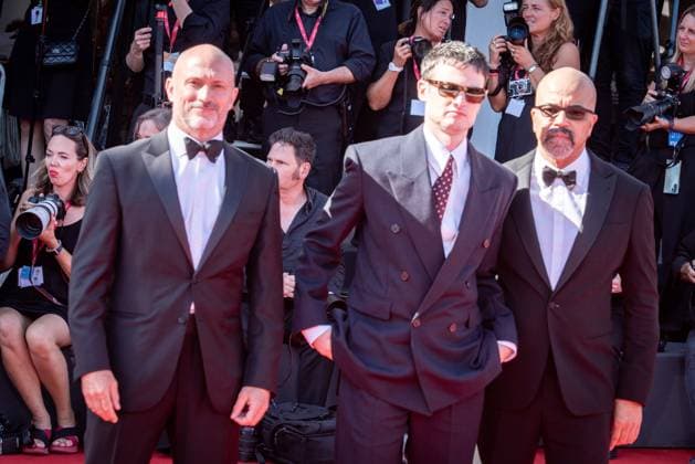 August 31, 2025, Venice, Italy: (L-R) Jeffrey Wright, Tom Sturridge and Will Keen attend The Wizard of the Kremlin red carpet during The 82nd Venice International Film Festival. Venice Italy - ZUMAs197 20250831_aaa_s197_286 Copyright: xLoredanaxSangiulianox