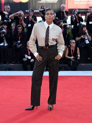 Venice, 82nd Venice International Film Festival 2025 - evening 5 - red carpet of the film Father Mother Sister Brother Pictured: Megan Ria  Copyright: xAlbertoxTerenghi PoolxPhotoxEventsx06x xipa-agency.netx xPoolxPhotoxEventsx06x IPA_Agency_IPA63802550