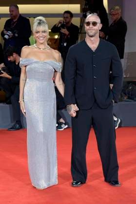 MIcaela Ramazzotti und Claudio Pallitto bei der Verleihung vom Filming Italy Venice Award auf der Biennale di Venezia 2025 82. Internationale Filmfestspiele von Venedig im Palazzo del Cinema. Venedig, 31.08.2025
