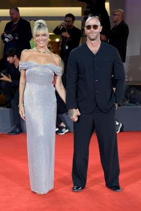 MIcaela Ramazzotti und Claudio Pallitto bei der Verleihung vom Filming Italy Venice Award auf der Biennale di Venezia 2025 82. Internationale Filmfestspiele von Venedig im Palazzo del Cinema. Venedig, 31.08.2025