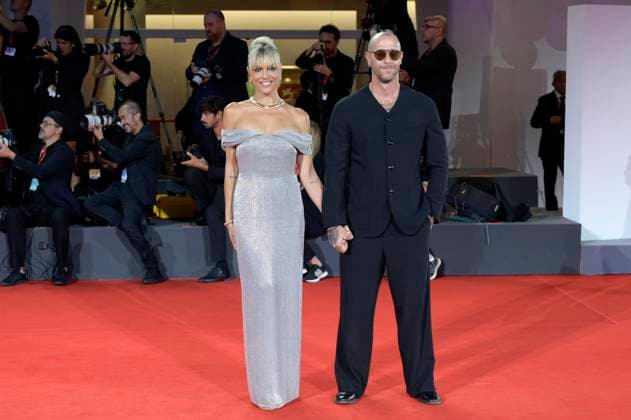 MIcaela Ramazzotti und Claudio Pallitto bei der Verleihung vom Filming Italy Venice Award auf der Biennale di Venezia 2025 82. Internationale Filmfestspiele von Venedig im Palazzo del Cinema. Venedig, 31.08.2025
