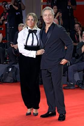 Francesca Barra mit Ehemann Claudio Santamaria bei der Verleihung vom Filming Italy Venice Award auf der Biennale di Venezia 2025 82. Internationale Filmfestspiele von Venedig im Palazzo del Cinema. Venedig, 31.08.2025