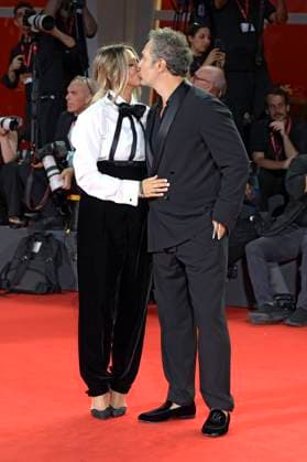 Francesca Barra mit Ehemann Claudio Santamaria bei der Verleihung vom Filming Italy Venice Award auf der Biennale di Venezia 2025 82. Internationale Filmfestspiele von Venedig im Palazzo del Cinema. Venedig, 31.08.2025