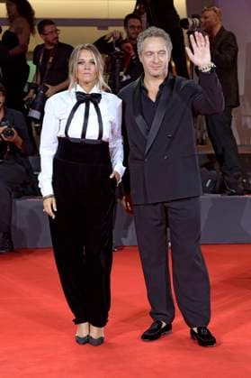 Francesca Barra mit Ehemann Claudio Santamaria bei der Verleihung vom Filming Italy Venice Award auf der Biennale di Venezia 2025 82. Internationale Filmfestspiele von Venedig im Palazzo del Cinema. Venedig, 31.08.2025