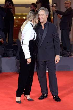 Francesca Barra mit Ehemann Claudio Santamaria bei der Verleihung vom Filming Italy Venice Award auf der Biennale di Venezia 2025 82. Internationale Filmfestspiele von Venedig im Palazzo del Cinema. Venedig, 31.08.2025