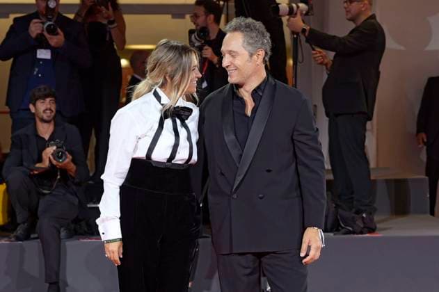 Francesca Barra mit Ehemann Claudio Santamaria bei der Verleihung vom Filming Italy Venice Award auf der Biennale di Venezia 2025 82. Internationale Filmfestspiele von Venedig im Palazzo del Cinema. Venedig, 31.08.2025