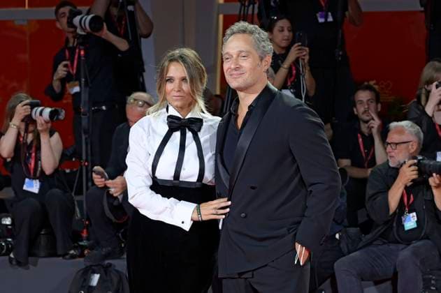 Francesca Barra mit Ehemann Claudio Santamaria bei der Verleihung vom Filming Italy Venice Award auf der Biennale di Venezia 2025 82. Internationale Filmfestspiele von Venedig im Palazzo del Cinema. Venedig, 31.08.2025