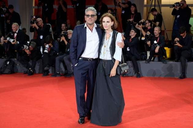 Sergio Castellitto mit Ehefrau Margareth Mazzantini bei der Verleihung vom Filming Italy Venice Award auf der Biennale di Venezia 2025 82. Internationale Filmfestspiele von Venedig im Palazzo del Cinema. Venedig, 31.08.2025