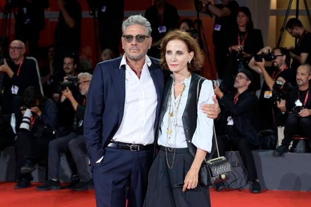 Sergio Castellitto mit Ehefrau Margareth Mazzantini bei der Verleihung vom Filming Italy Venice Award auf der Biennale di Venezia 2025 82. Internationale Filmfestspiele von Venedig im Palazzo del Cinema. Venedig, 31.08.2025